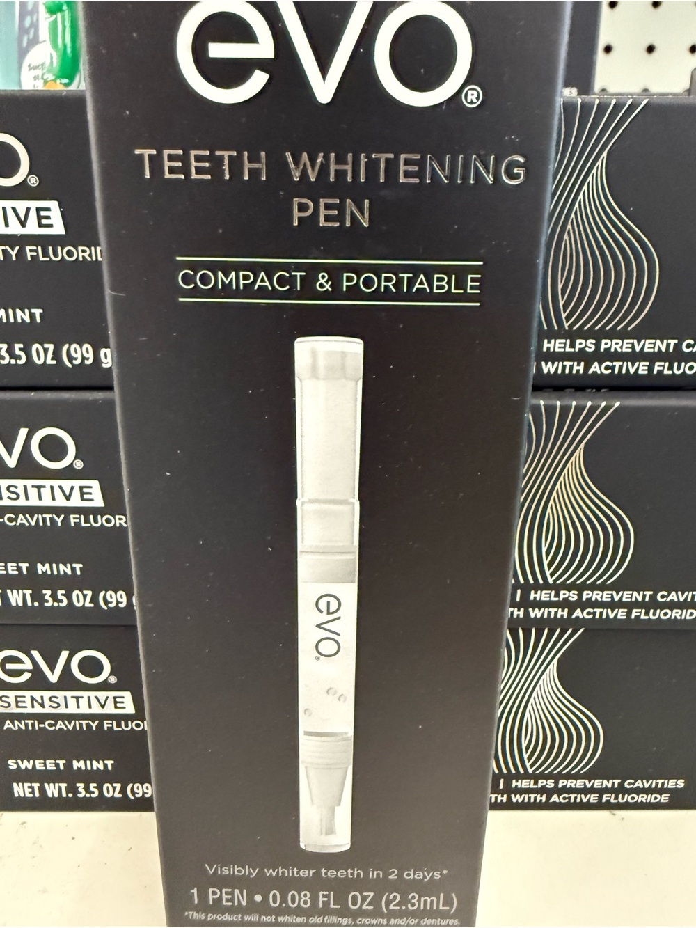 EVO Teeth Whitening Pen& Sweet mint Toothpaste  - White -